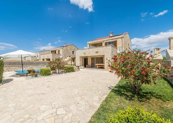 Villa With Heated Pool, Waterfall, Sandy - By Traveler Tourist Agency Krk - Id 2170