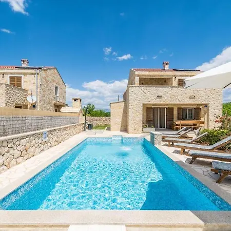 With Heated Pool, Waterfall, Sandy - By Traveler Tourist Agency Krk - Id 2170 *