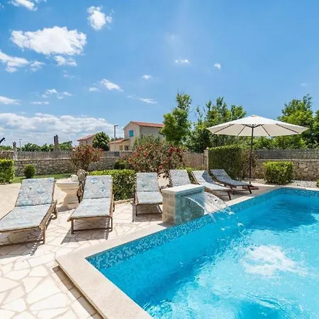 With Heated Pool, Waterfall, Sandy - By Traveler Tourist Agency Krk - Id 2170