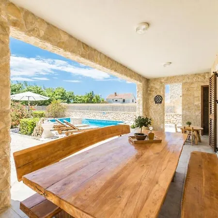 Villa With Heated Pool, Waterfall, Sandy - By Traveler Tourist Agency Krk - Id 2170 *
